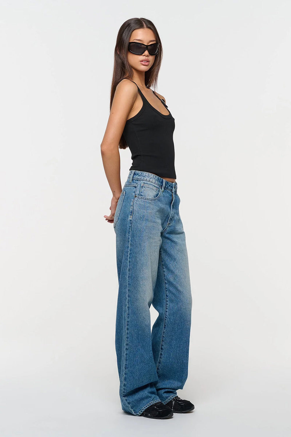 ABrand Jeans - A 95 Mid Baggy - Celeste - Side