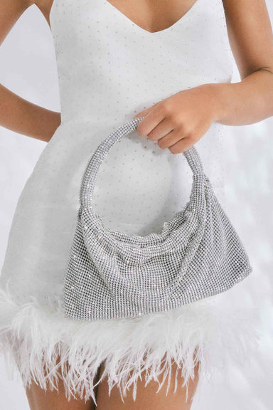Billini - Kerr Handle Bag - Silver Diamante - Model