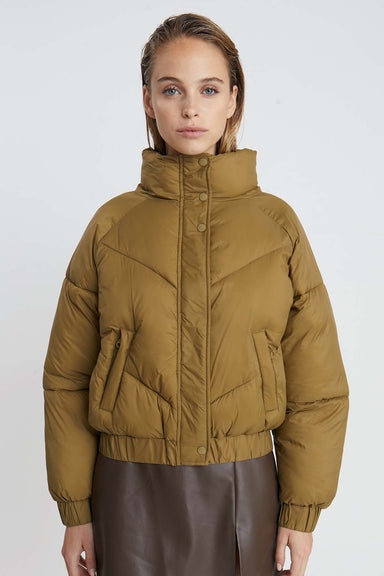 Deluc - Harrison Puffer Jacket - Olive - Front