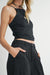 Sadie & Sage - On Point Knit Tank - Black - Detail