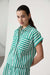 Deluc - Nola Shirt - Striped Green - Front