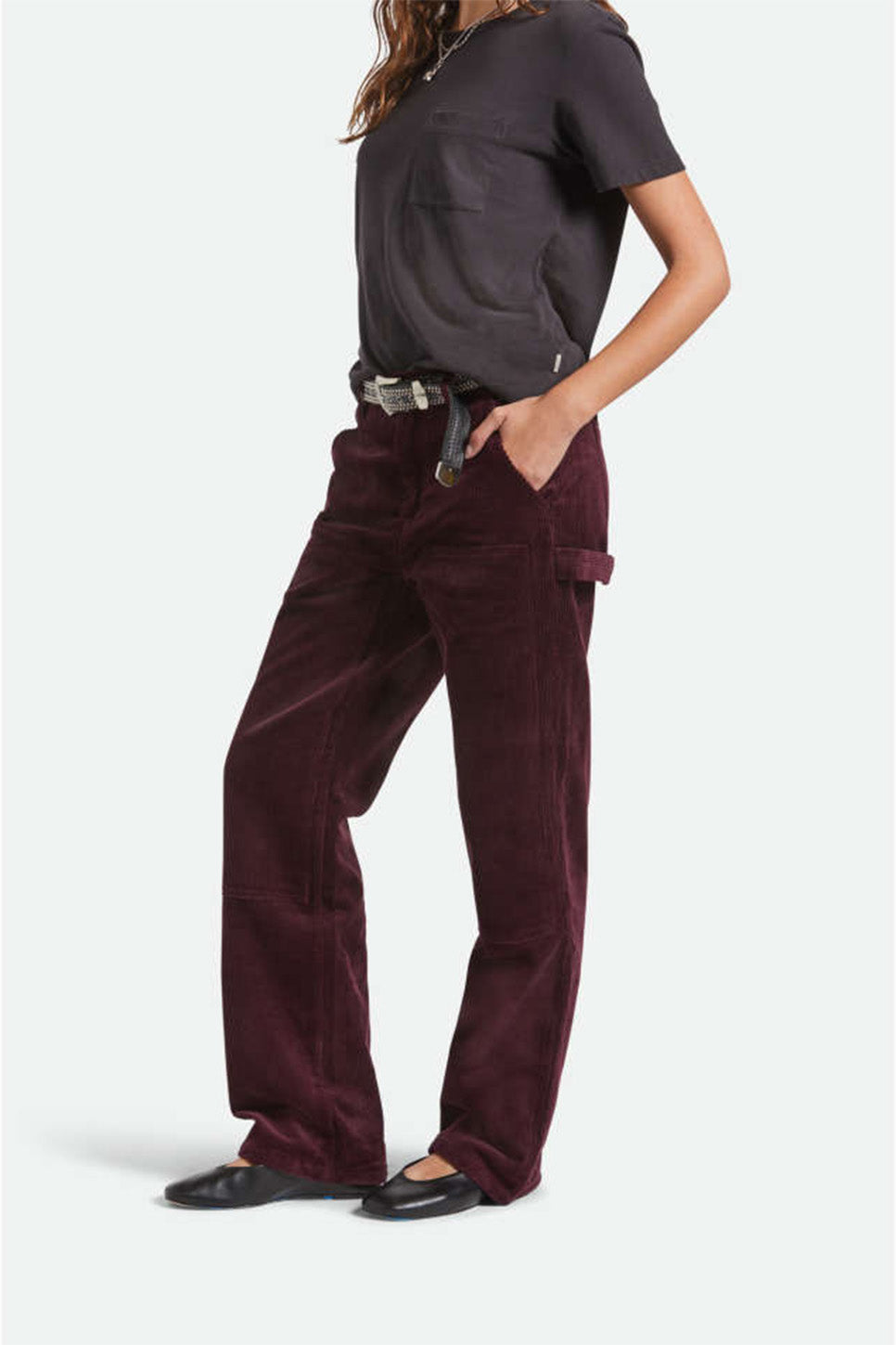 Brixton - Essex Patched Painter Pant - Port - Side
