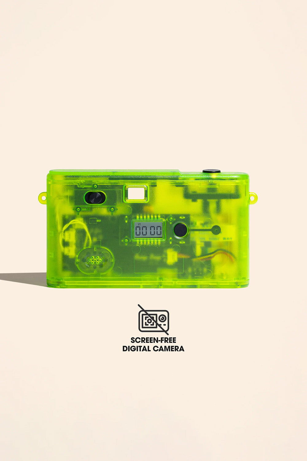 Camp Snap 2 Camera in Twisted Lime — Back view