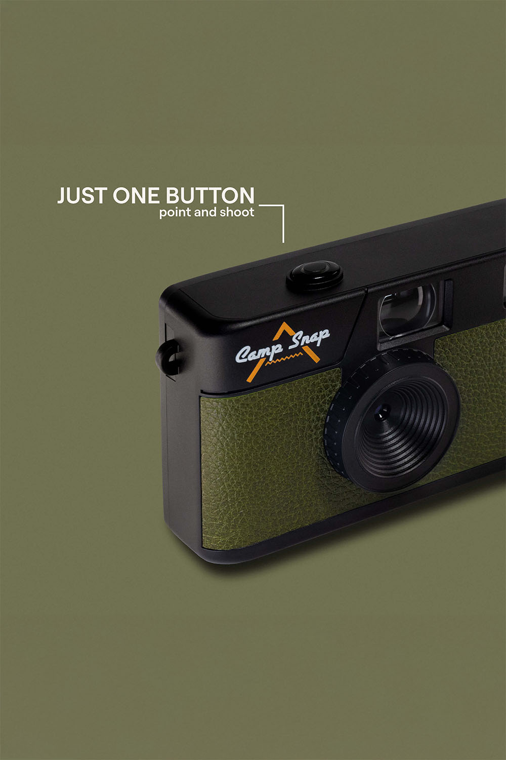 camp snap 101 camera green side