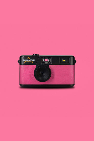 camp snap 101 camera pink front