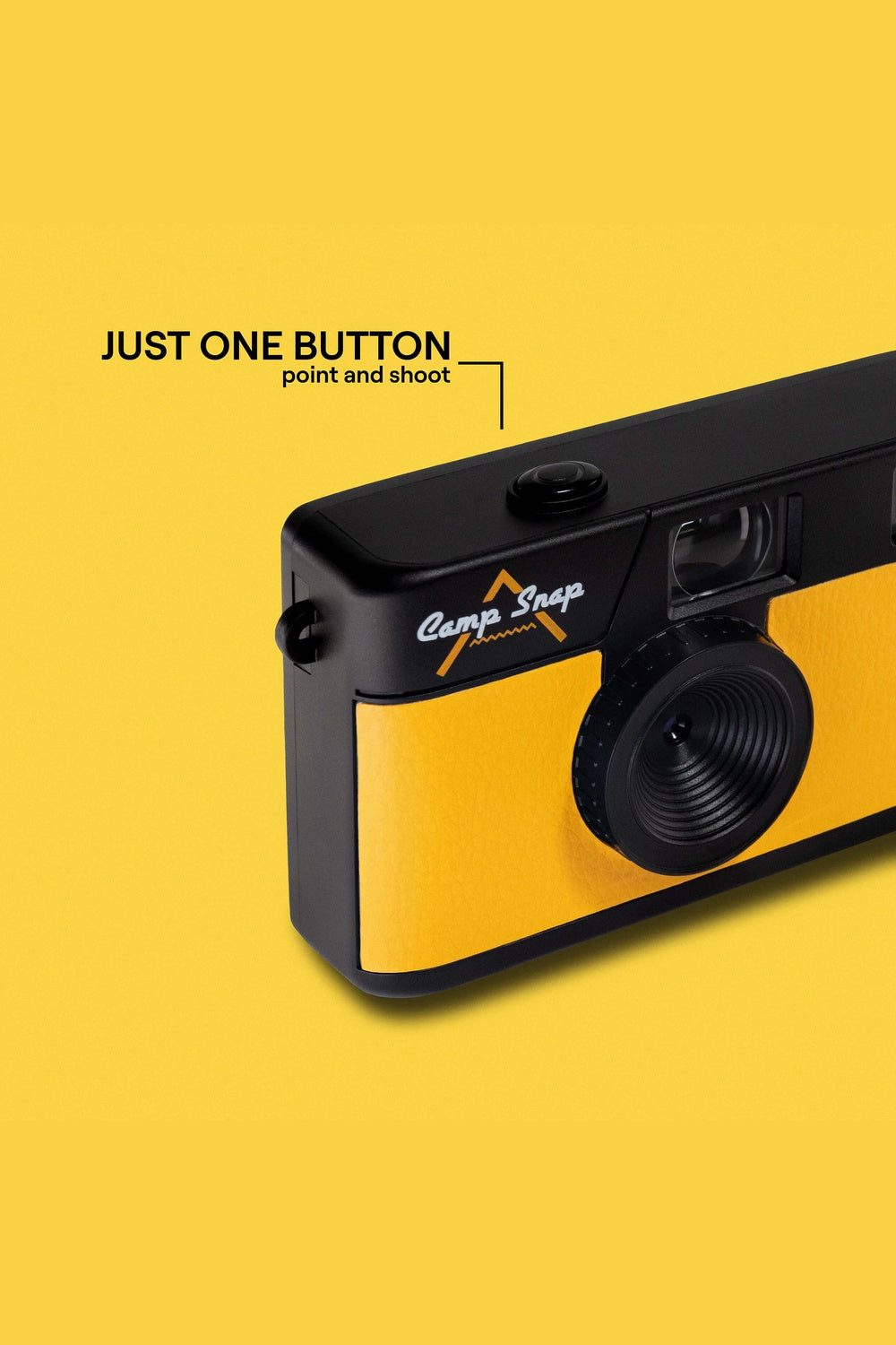 camp snap 101 camera yellow side