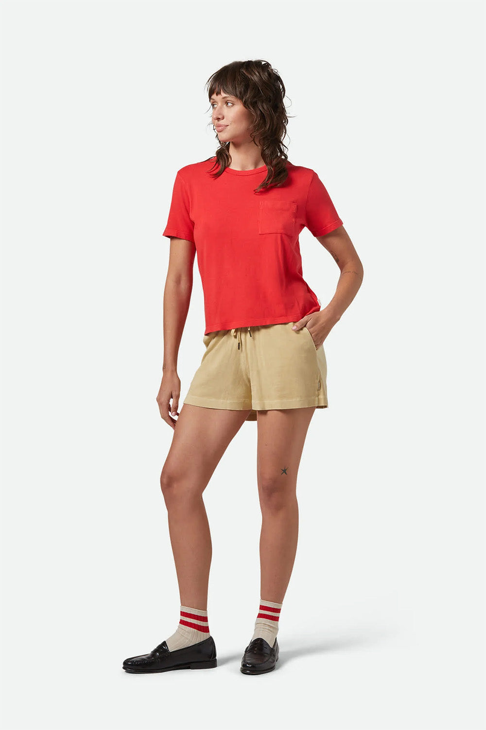 Brixton - Carefree Perfect Tee - Crimson
