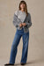 Faherty Featherweight Freestyle Layering Crew in Light Grey Heather — Styled view