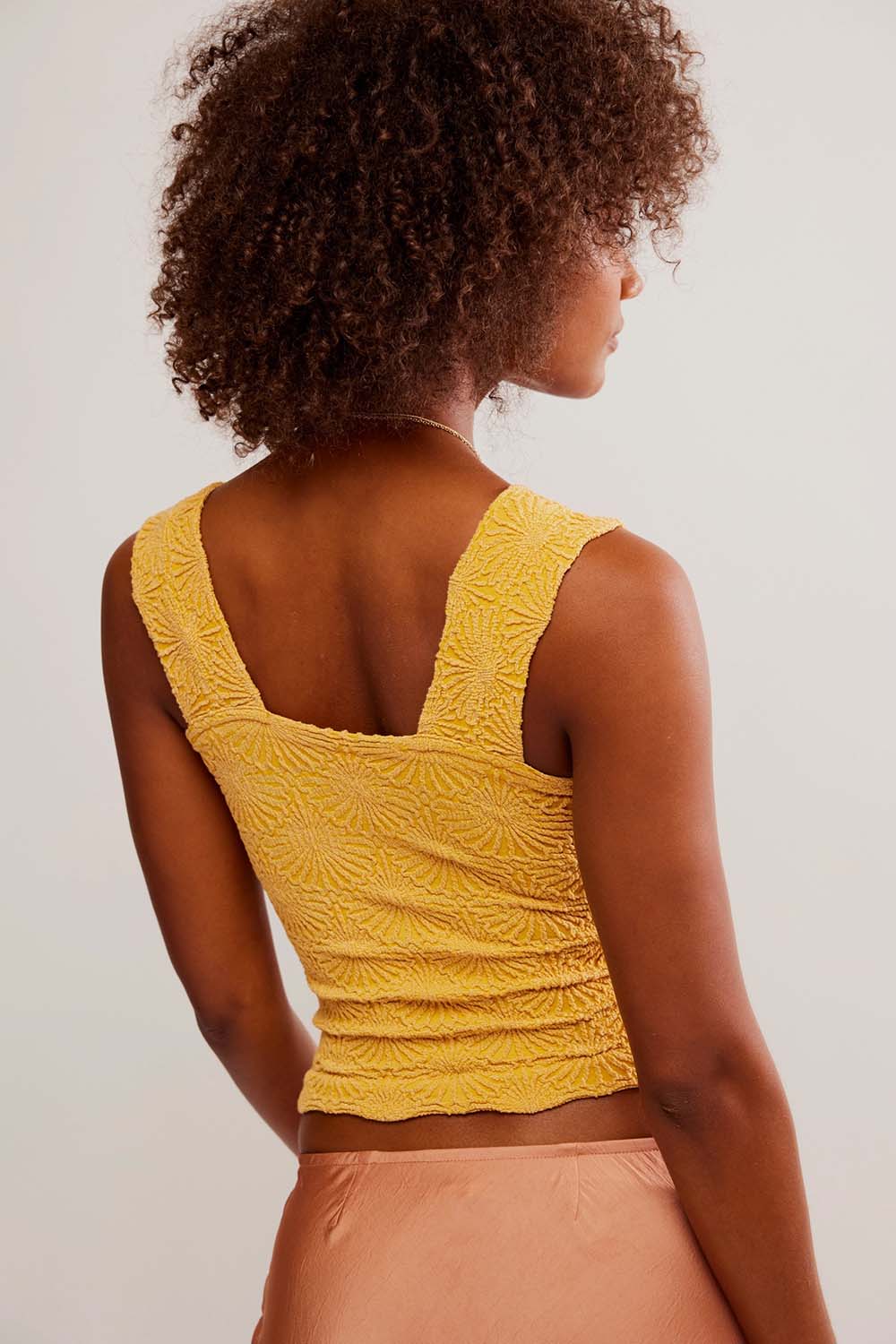 Free People - Love Letter Cami - Golden Latte - Back
