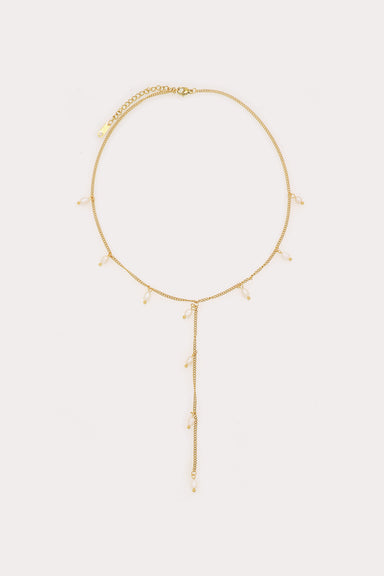 Petit Moments - Drop Lariat Necklace -Gold