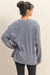 Double Zero - Mineral Washed LS Tee - Dusty Navy - Back