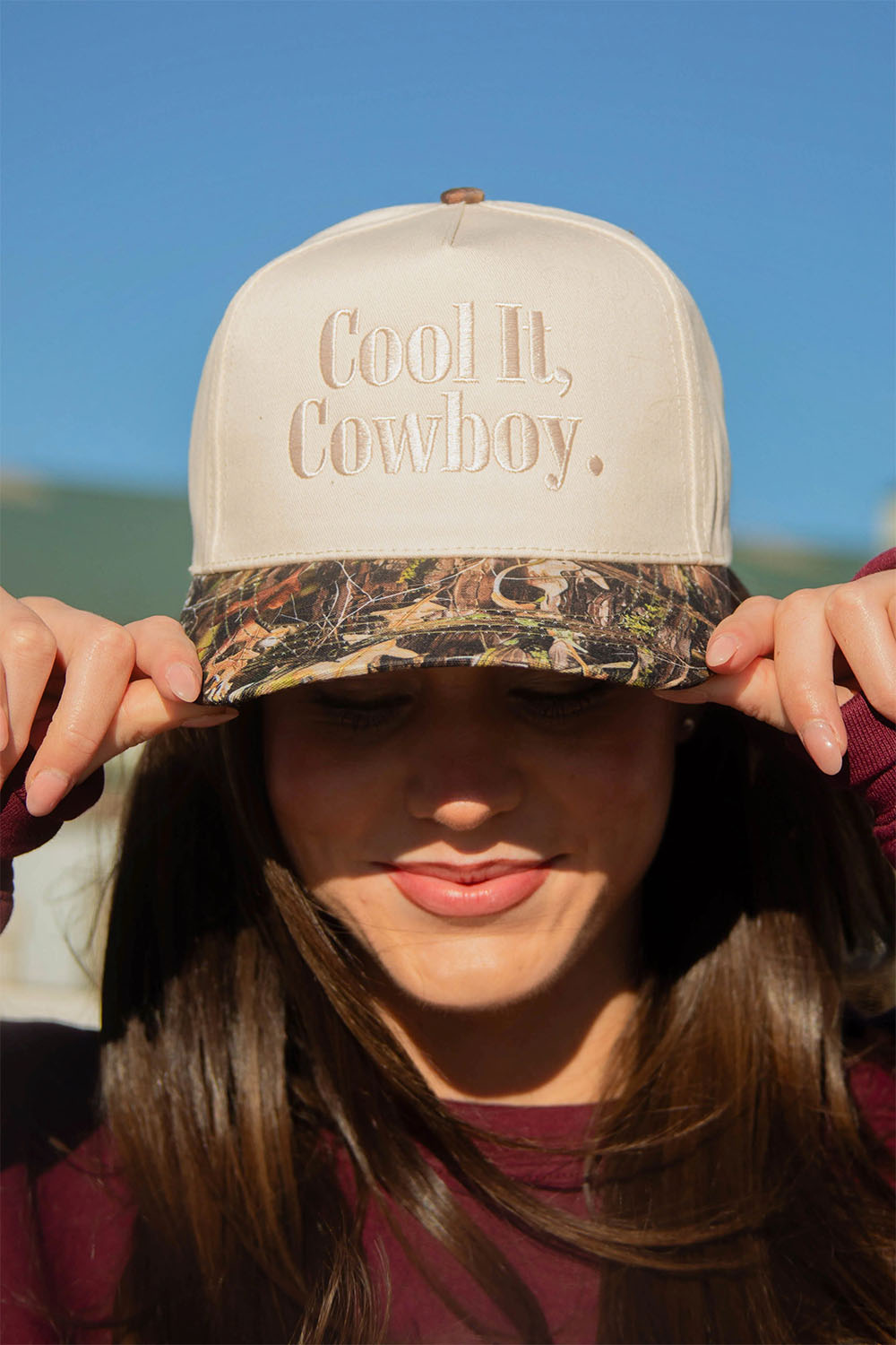 charlie southern cool it trucker cowboy hat camo