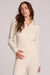 Chaser Beatrix Sweater in Antique White — Quarter view