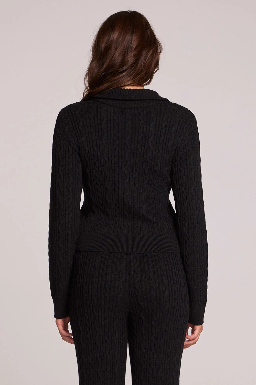 Chaser Beatrix Sweater in Black — Back view
