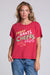 Chaser Cheers Tee in Cherry Bomb — Front view