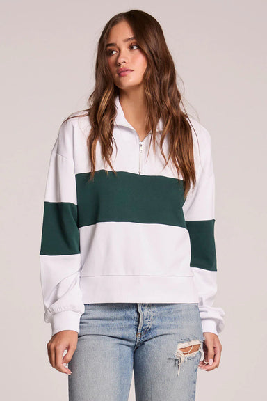 chaser-jaime-half-zip-pine-and-white-front