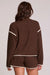 Sharun Jacket in Wood Brown — Back view