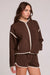 Sharun Jacket in Wood Brown — Quarter view