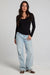 Silva Fullsleeve Top in Black — Full-body view