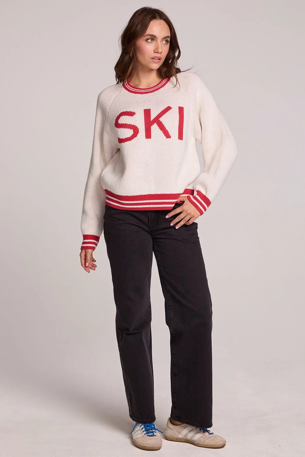 Chaser Ski in White — Full-body view