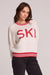 Chaser Ski in White — Quarter view