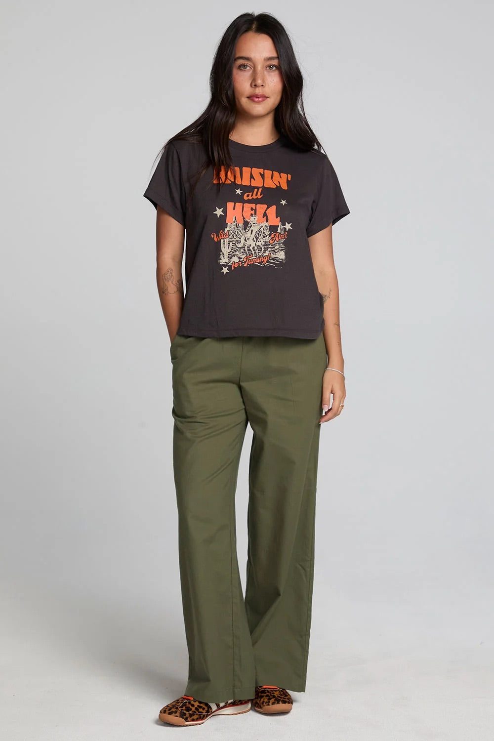 Chaser Wild and Free in Vintage Black — Full-body view