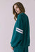 chaser cornell pullover teal white back