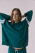 chaser cornell pullover teal white profile