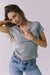 chaser drew tee heather grey front