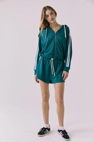 chaser hanover shorts teal white