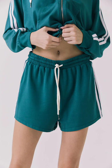 chaser hanover shorts teal white front