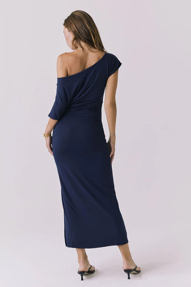 chaser june maxi dress navy back