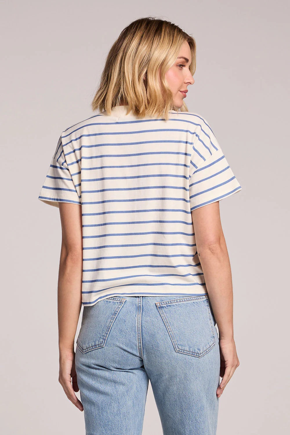 chaser mazzy tee french riviera stripe back