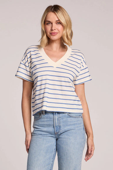 chaser mazzy tee french riviera stripe front