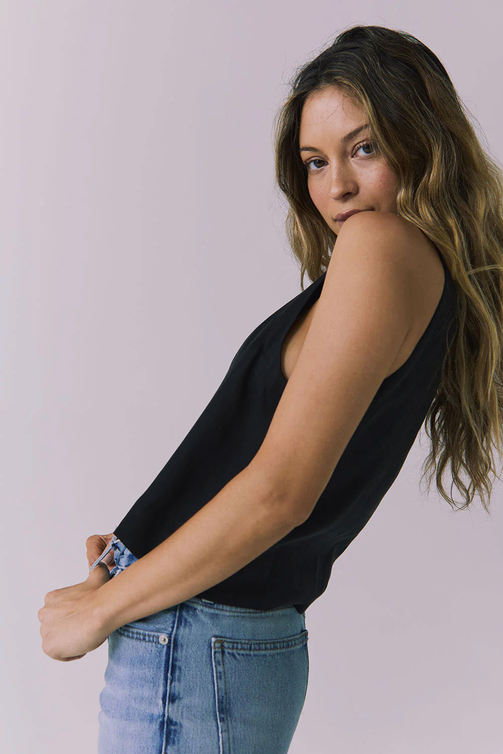 chaser riley top true black side