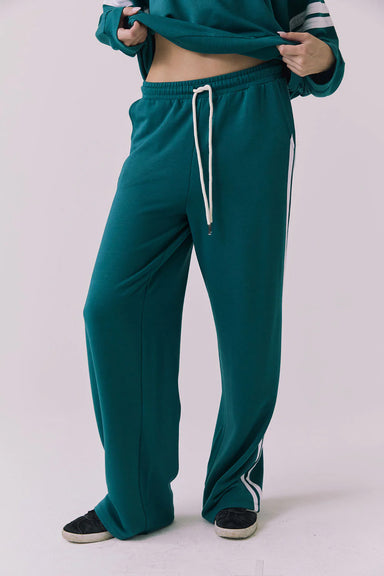 chaser sandi joggers teal white front