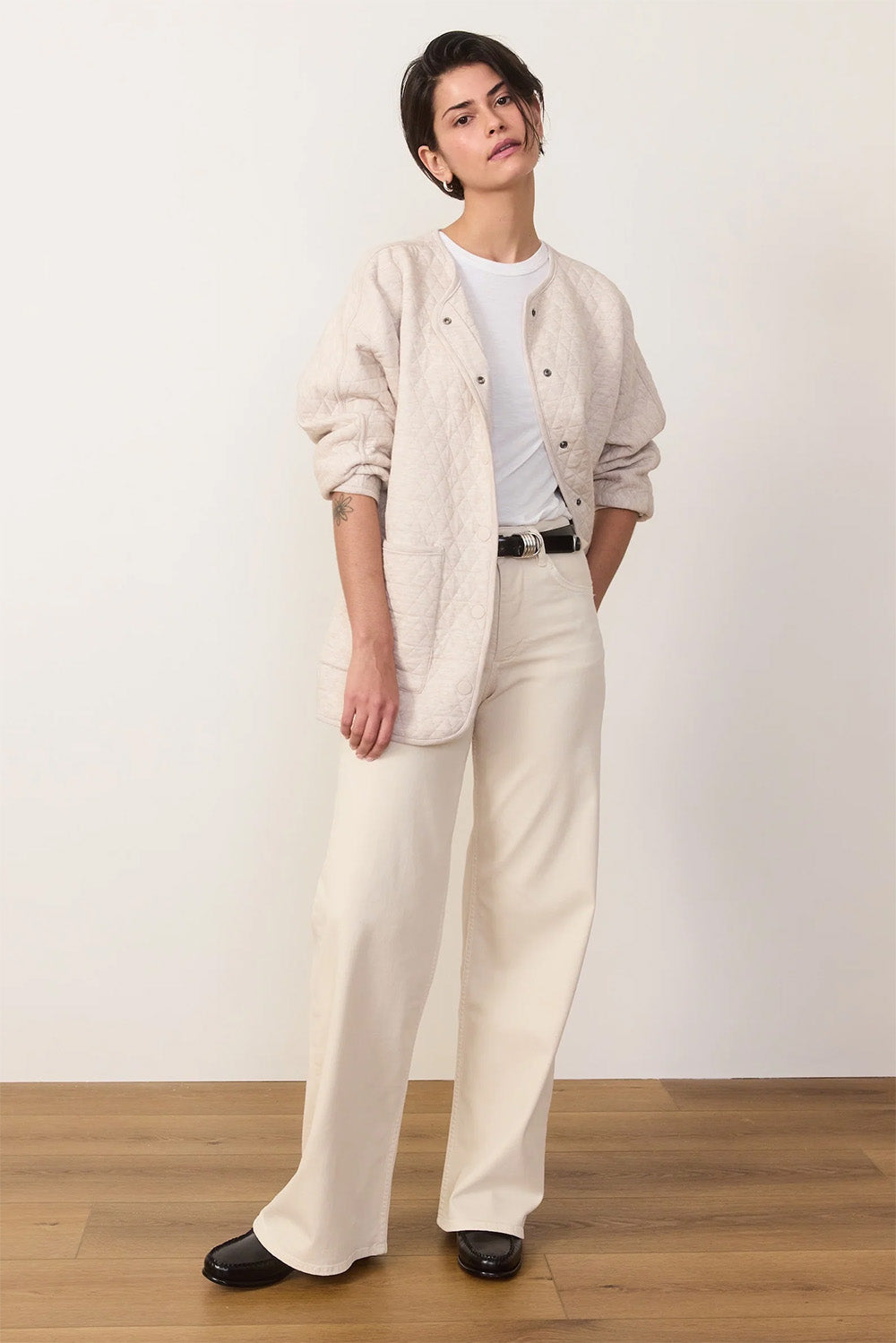 Marine Layer - Corbet Quilted Liner Jacket - Warm Oatmeal