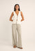 Rhythm - Adele Longline Knit Vest - White