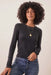 Marine Layer - Lexi Rib Sun-In LS Tee - Black - Profile