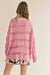 Sage the Label - Canary Oversized Sweater - Pink - Back