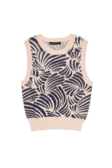 Deluc - Thyago Knit Vest - Peach/Navy