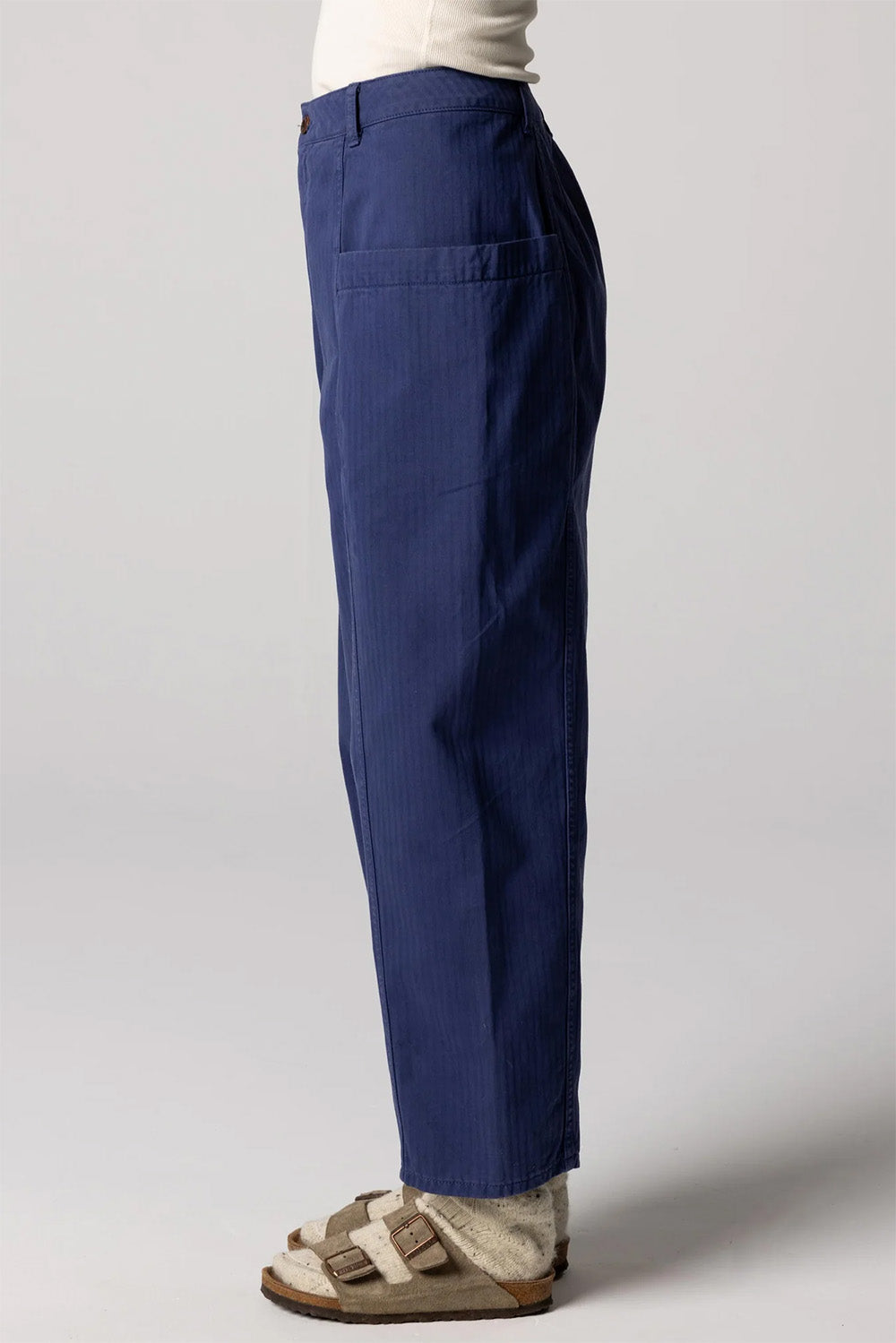 Finisterre - Croft Barrel Trouser - Midnight - Side