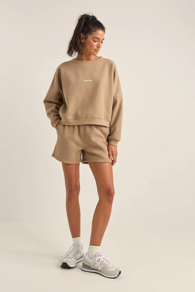 Rhythm - Logo Fleece Short - Taupe