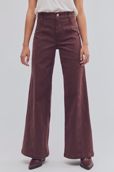 Free People - Libre Cord Wide Leg - Shopping Bag - Front