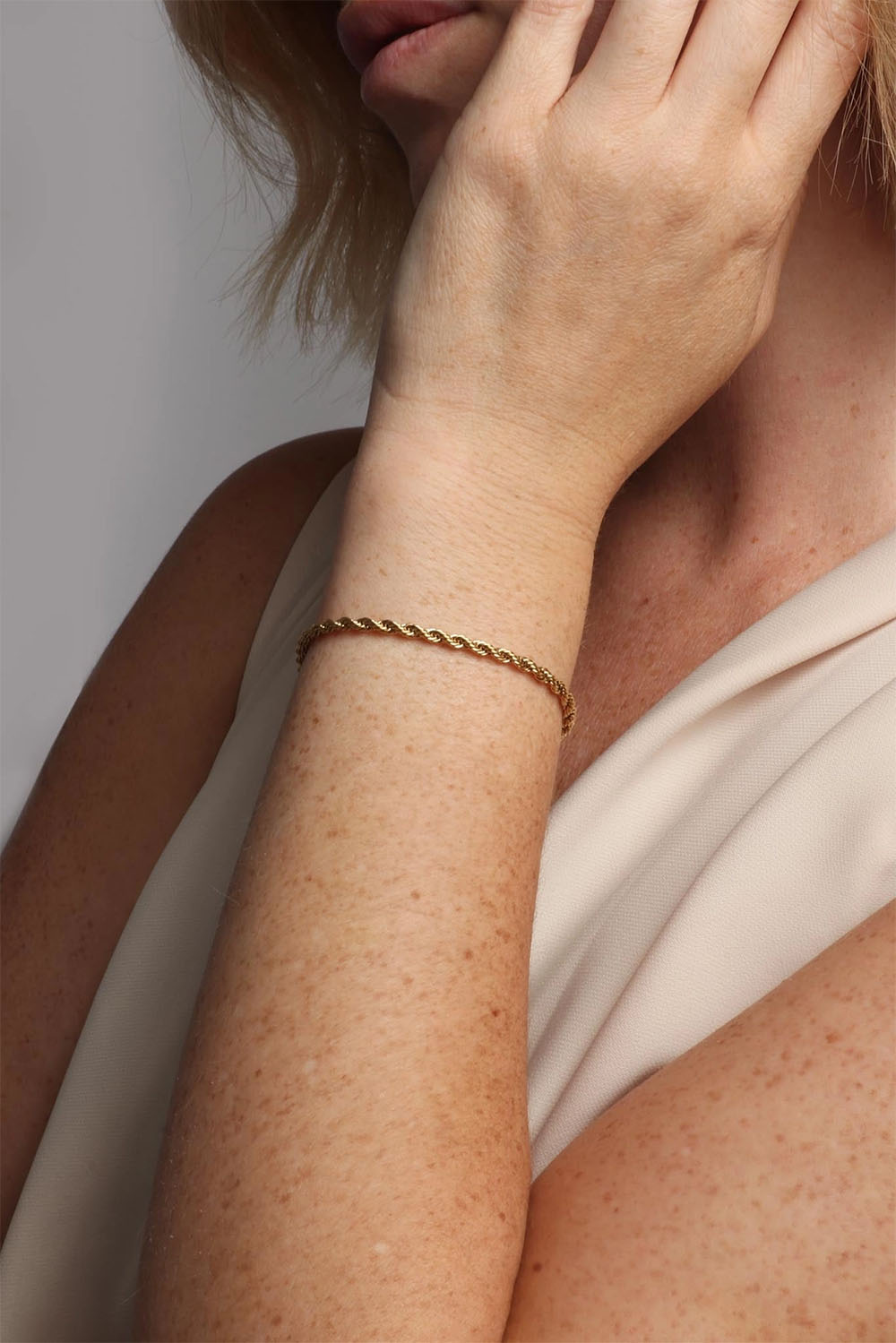 Marrin Costello - Helix Bracelet - Gold - Model