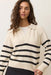Marine Layer - Berkeley Sweater Polo - Charcoal Stripe - Front