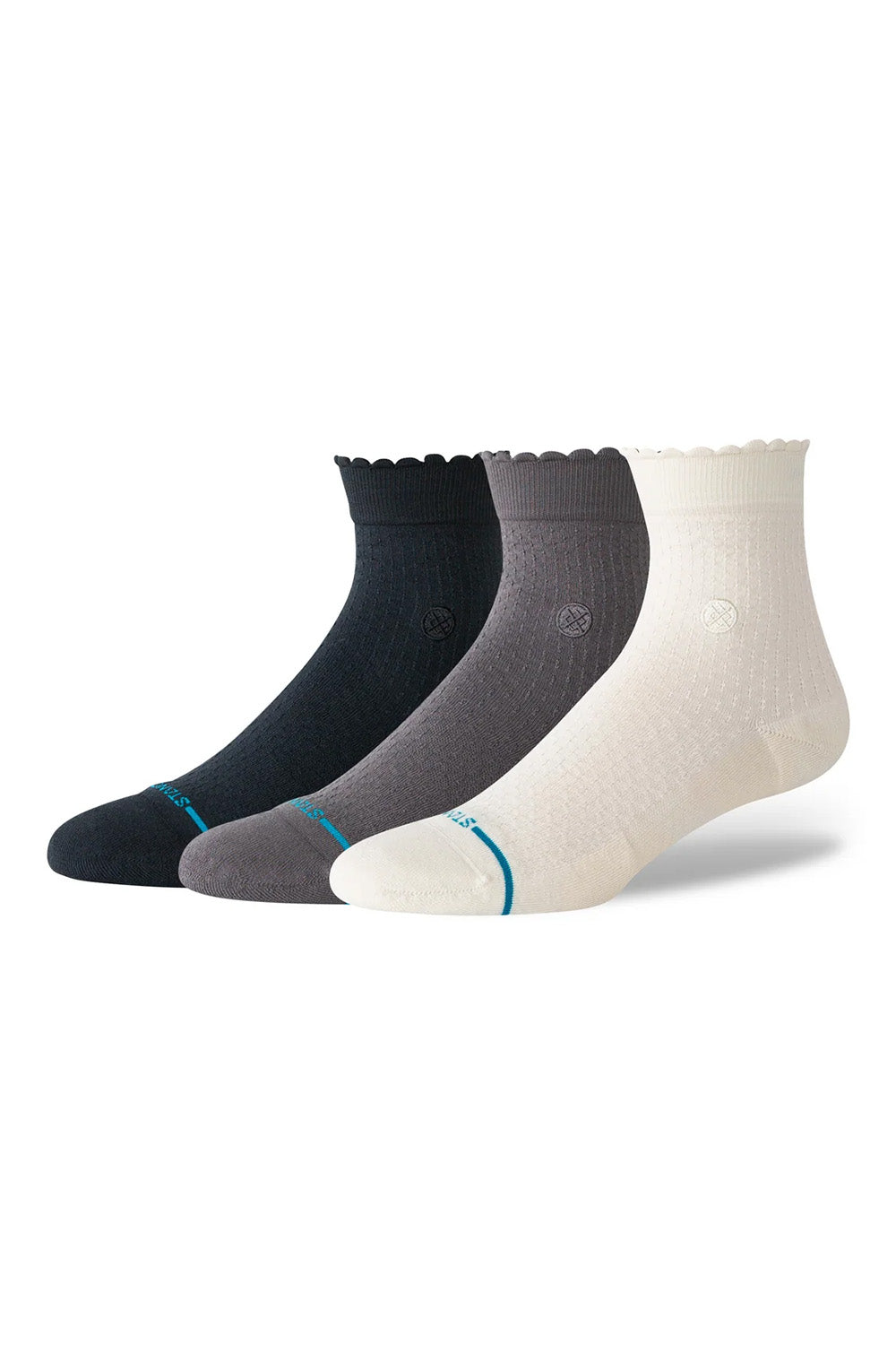 Stance - Dainty Quarter 3 Pack - Multi - Flatlay Angle