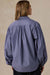 Faherty Coastal Poplin Suki Blouse in Sailor Ink Stripe — Back view