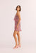 Mink Pink - Amelia Ruffle Mini Dress - Ditsy Floral - Side