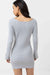 Rhythm - Noemie Knit Mini Dress - Grey - Back